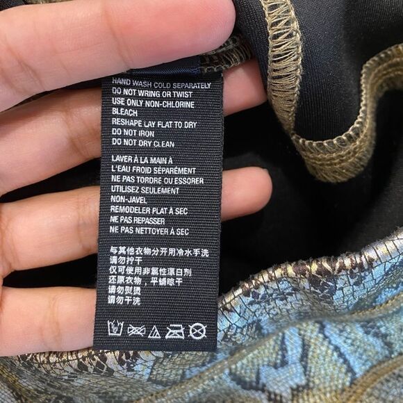 Free People Gold Snake Skin Print Leggings - Picture 12 of 13